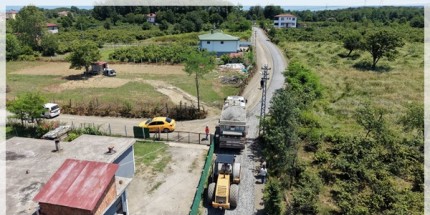 Terme'de Yol Seferberliği Tüm Hızıyla Sürüyor